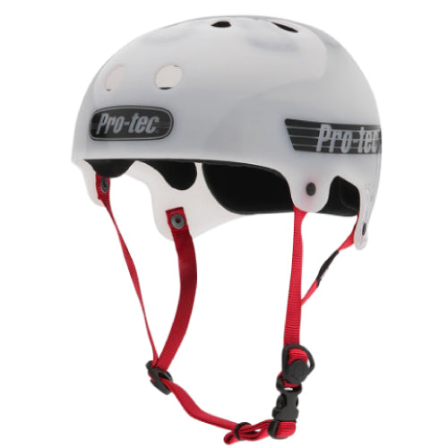 Pro-Tec Old School Bucky Lasek Skateboarding Helmet - Translucent White