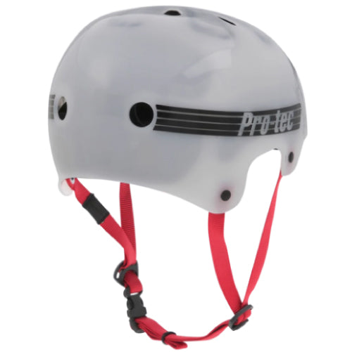 Pro-Tec Old School Bucky Lasek Skateboarding Helmet - Translucent White