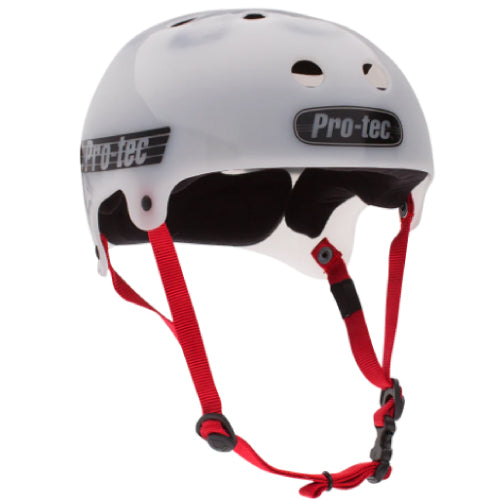 Pro-Tec Old School Bucky Lasek Skateboarding Helmet - Translucent White