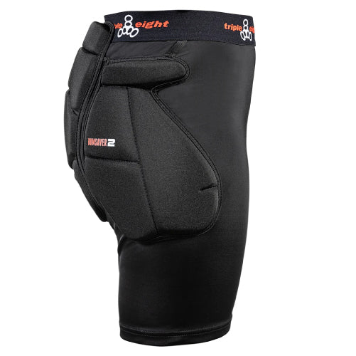 Triple Eight Bumsaver 2 Padded Shorts - Black side