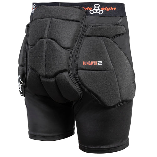 Triple Eight Bumsaver 2 Padded Shorts - Black back