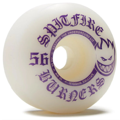 Spitfire Burners Wheels White/Purple 56MM 99D