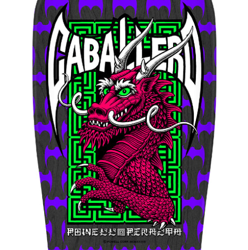 Powell Peralta Steve Caballero Street Dragon Black Stain Reissue Skateboard Deck 9.625"
