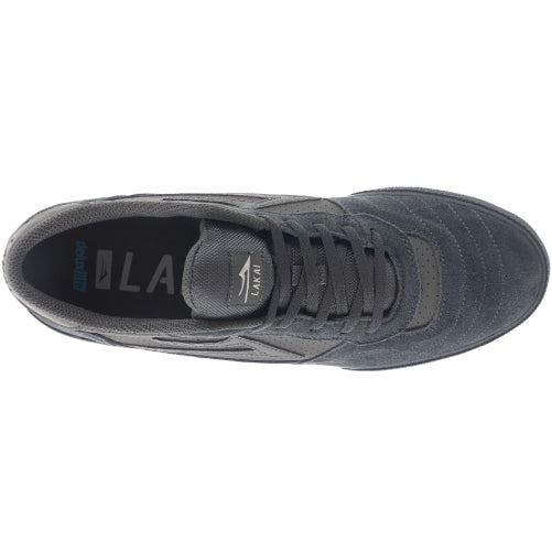 Lakai Cambridge Skate Shoe - Charcoal Suede top
