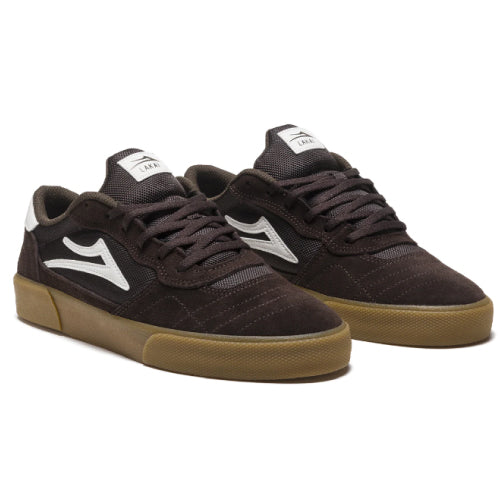 Lakai Cambridge Skateboarding Shoe - Chocolate/Light Blue UV