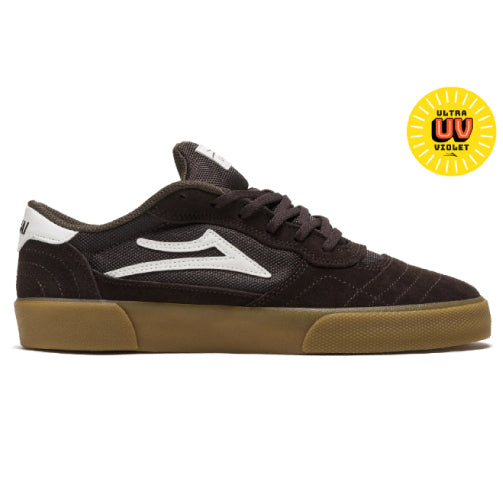 Lakai Cambridge Skateboarding Shoe - Chocolate/Light Blue UV