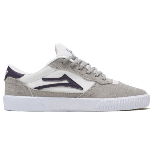 Lakai Cambridge Skateboarding Shoe - Grey/White Suede