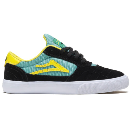 Lakai Cambridge Kids Skate Shoe - Black/Teal