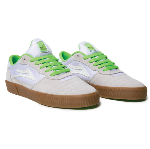 Lakai Cambridge Suede Leather Skateboarding Shoe - White/UV