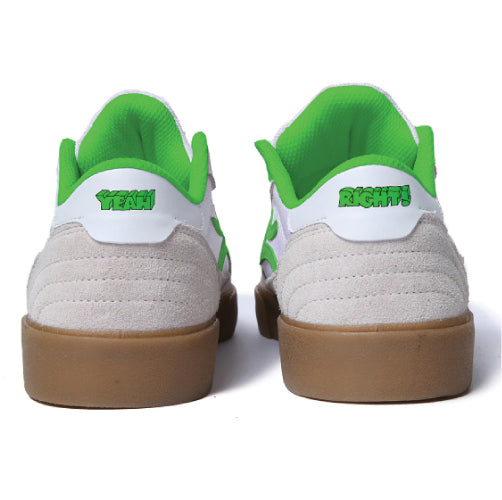Lakai Cambridge Suede Leather Skateboarding Shoe - White/UV