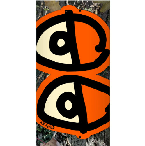 Krooked Team Eyes Camo Skateboard Deck 8.25" graphic