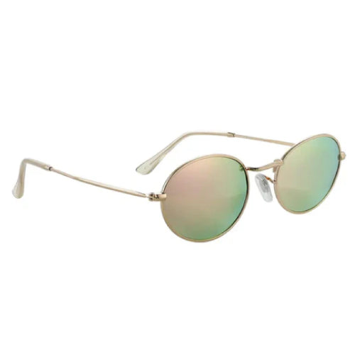 Glassy Campbell Polarized Sunglasses - Gold/Pink Mirror