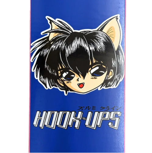 Hook-Ups 30 Years Cat Girl Skateboard Deck 7.3" stock close