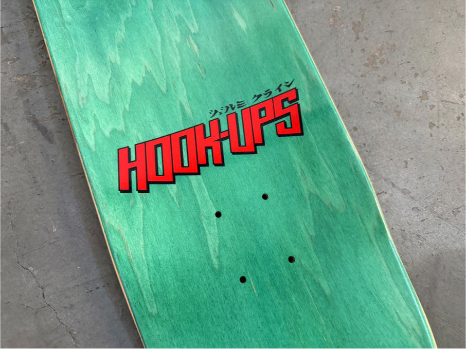 Hook-Ups Catfight Skateboard Deck 8.5" top close