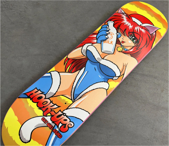 Hook-Ups OG Cat Girl Akiko Skateboard Deck 8.25"