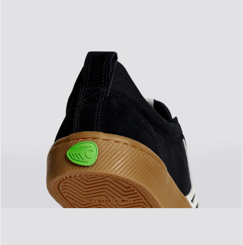 Cariuma Catiba Pro Low Skateboarding Shoe - Black Gum/Ivory