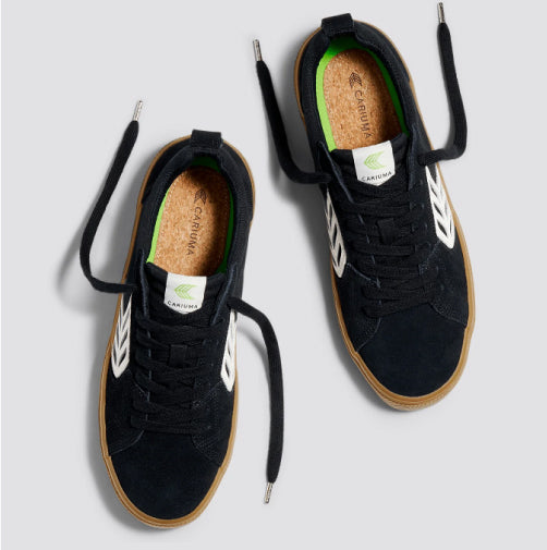 Cariuma Catiba Pro Low Skateboarding Shoe - Black Gum/Ivory
