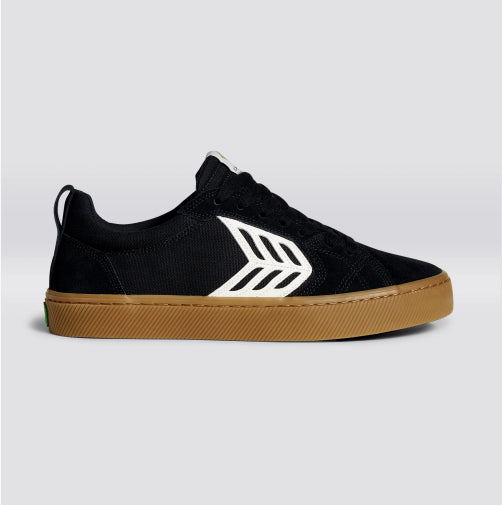 Cariuma Catiba Pro Low Skateboarding Shoe - Black Gum/Ivory