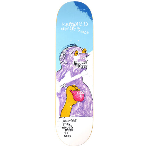 Krooked Cernicky Drumb Stick Skateboard Deck 8.25"