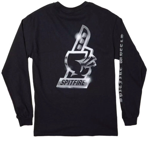 Spitfire Chrome #1 Long Sleeve - Black