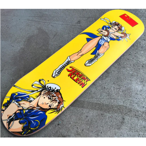 Hook-Ups Jeremy Klein Chun Li Skateboard Deck 8.25"