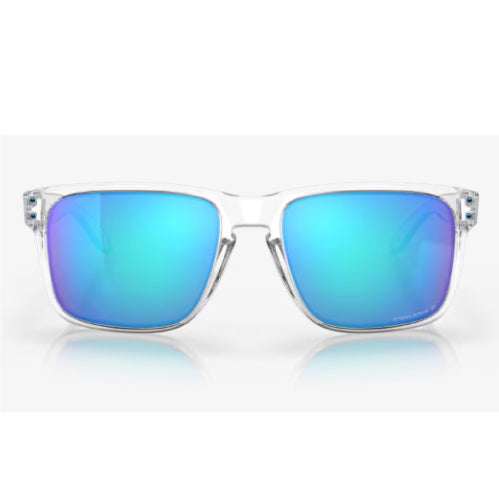 Oakley Holbrook XXL Polished Clear Frame with Prizm Sapphire Polarized Lenses