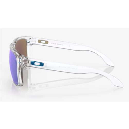 Oakley Holbrook XXL Polished Clear Frame with Prizm Sapphire Polarized Lenses