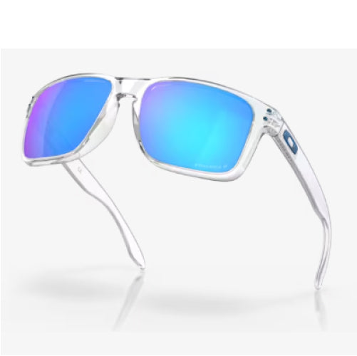 Oakley Holbrook XXL Polished Clear Frame with Prizm Sapphire Polarized Lenses