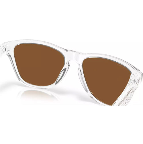 Oakley Frogskins Polished Clear Frame with Prizm Violet Lenses