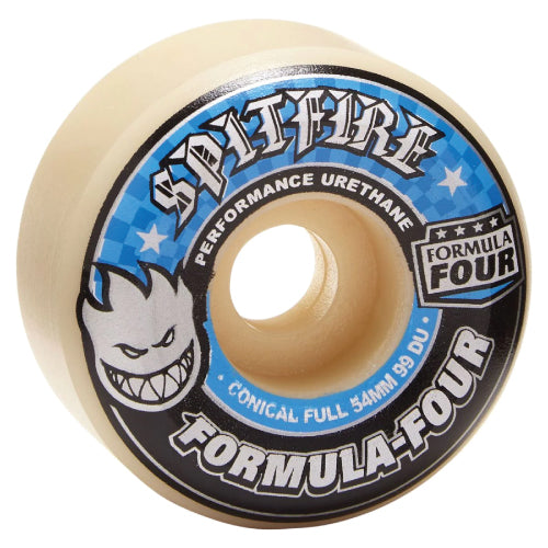 Spitfire F4 Conical Full Wheels Natural/Blue 99D