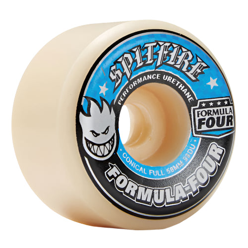 Spitfire F4 Conical Full Natural/Blue/Black Wheels 58MM 99D