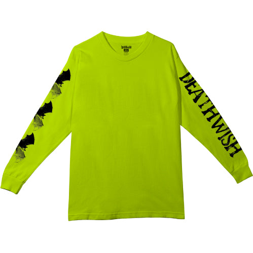 Deathwish Creeping Long Sleeve - Neon Green