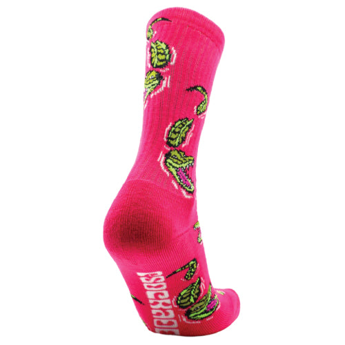 Psockadelic Croc Pink Crew Socks
