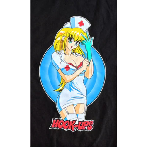 Hook-Ups Nurse Daisy Tee - Black