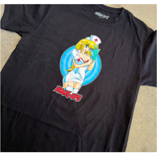 Hook-Ups Nurse Daisy Tee - Black