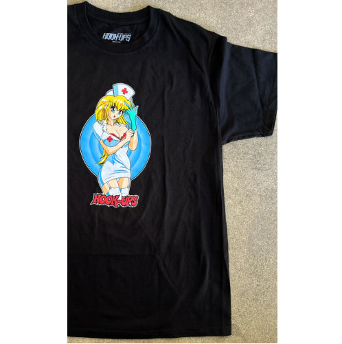 Hook-Ups Nurse Daisy Tee - Black