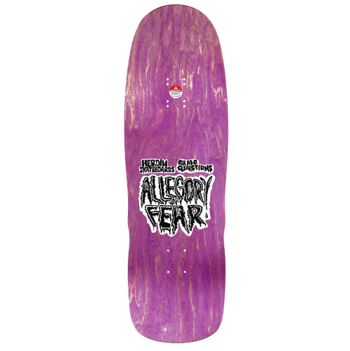 Heroin Dead Dave Allegory of Fear Skateboard Deck 10.1" top