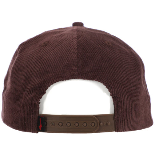 Deathwish Stomp Corduroy Snapback Hat - Brown