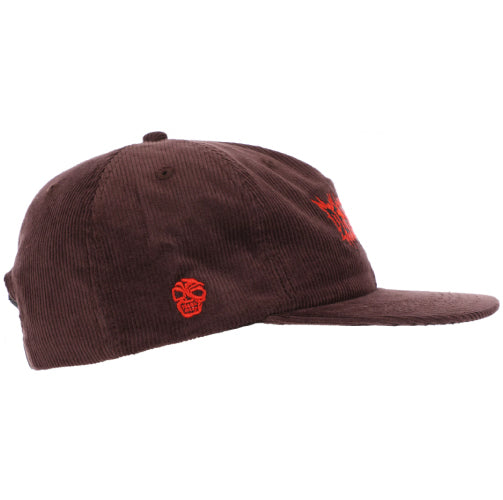 Deathwish Stomp Corduroy Snapback Hat - Brown