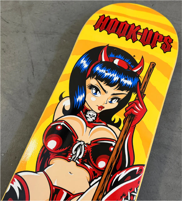 Hook-Ups Devil Queen Skateboard Deck 8.25" nose