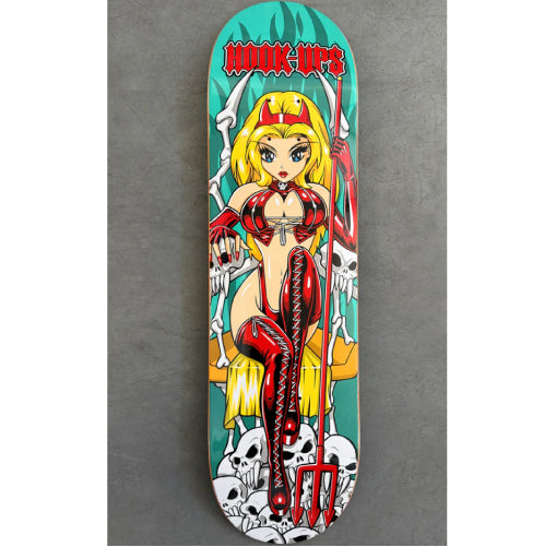 Hook-Ups Devil Throne Skateboard Deck 8.5" all