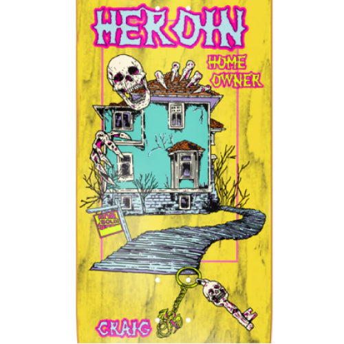 Heroin Craig Questions Die Tonight Skateboard Deck 10"