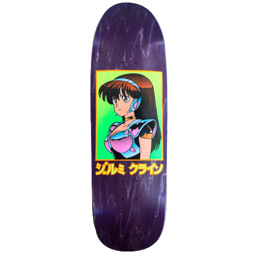 Hook-Ups Jeremy Klein Dream Girl Shaped Skateboard Deck Purple Veneer 9.75"