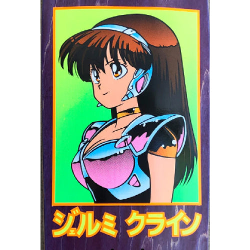 Hook-Ups Jeremy Klein Dream Girl Shaped Skateboard Deck Purple Veneer 9.75"