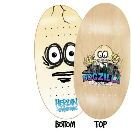 Heroin Eggzilla Skateboard Deck 13.5"