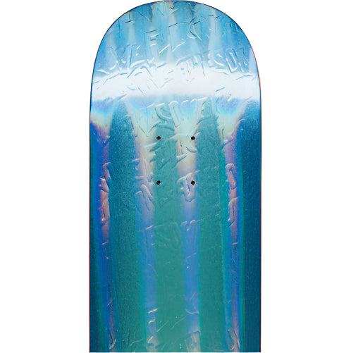 Fucking Awesome Gamma Ray Blue Embossed Skateboard Deck 8.0" emboss