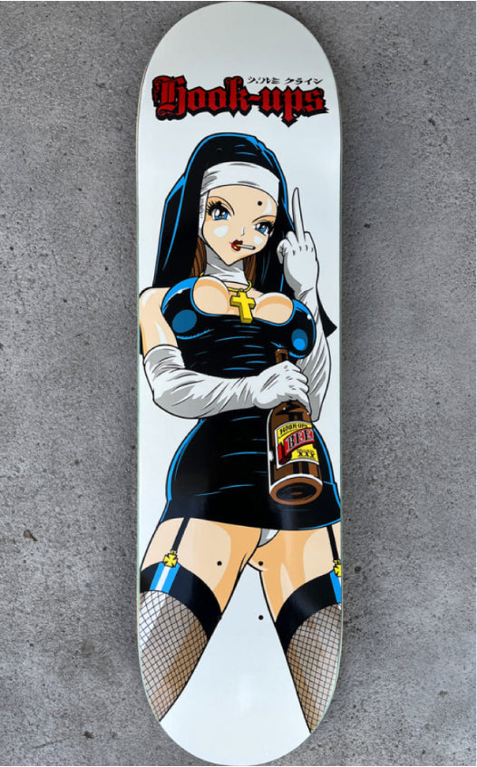 Hook-Ups Evil Nun Skateboard Deck 8.25" jk full 2