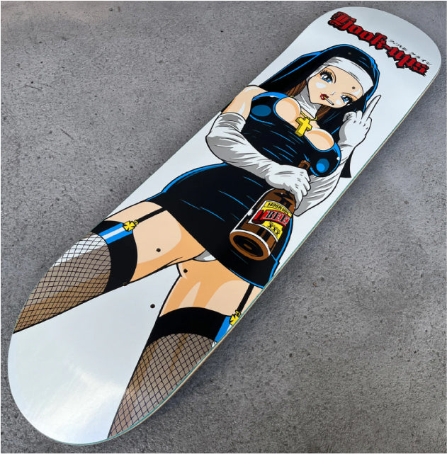 Hook-Ups Evil Nun Skateboard Deck 8.25" jk full