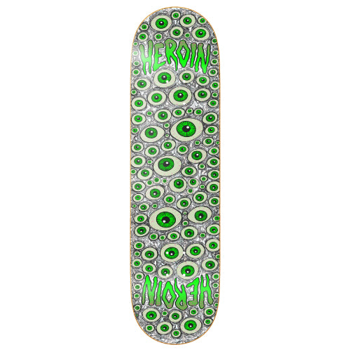 Heroin Eyes Symmetrical Skateboard Deck Holographic 8.25"