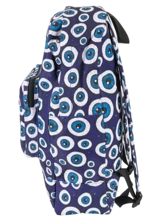 Heroin Eyes Backpack - Blue Eyes Multi side